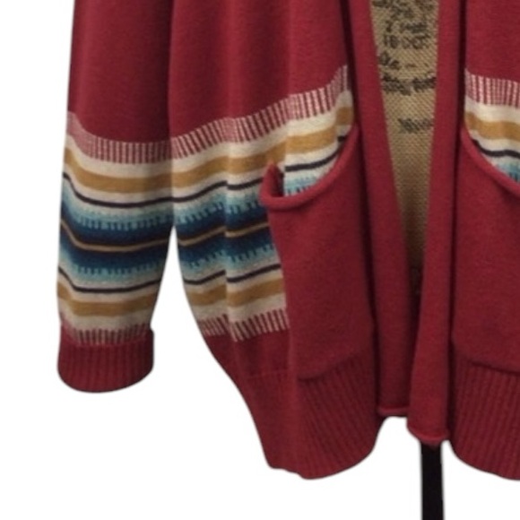 Pendleton USA Aztec Wool Blend Open Cardigan - Picture 8 of 11